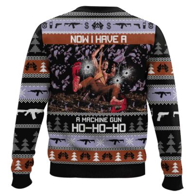 Hooktab Now I Have A Machine Gun Ho-Ho-Ho Die Hard Ugly Christmas Sweater