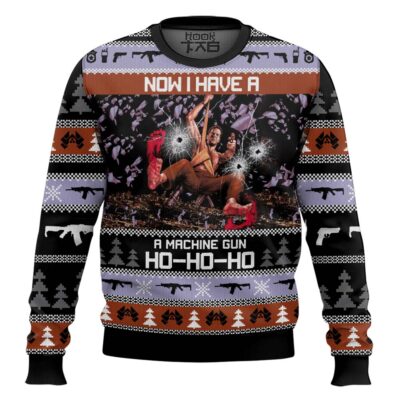 Now I Have A Machine Gun Ho-Ho-Ho Die Hard Ugly Christmas Sweater
