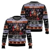 Hooktab Now I Have A Machine Gun Ho-Ho-Ho Die Hard Ugly Christmas Sweater