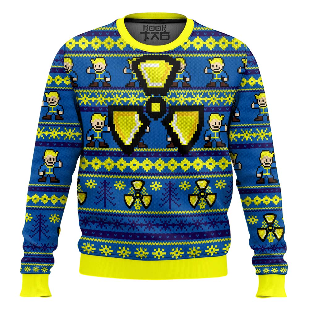Hooktab Nuclear Fallout Ugly Christmas Sweater Hooktab Nuclear Fallout Ugly Christmas Sweater