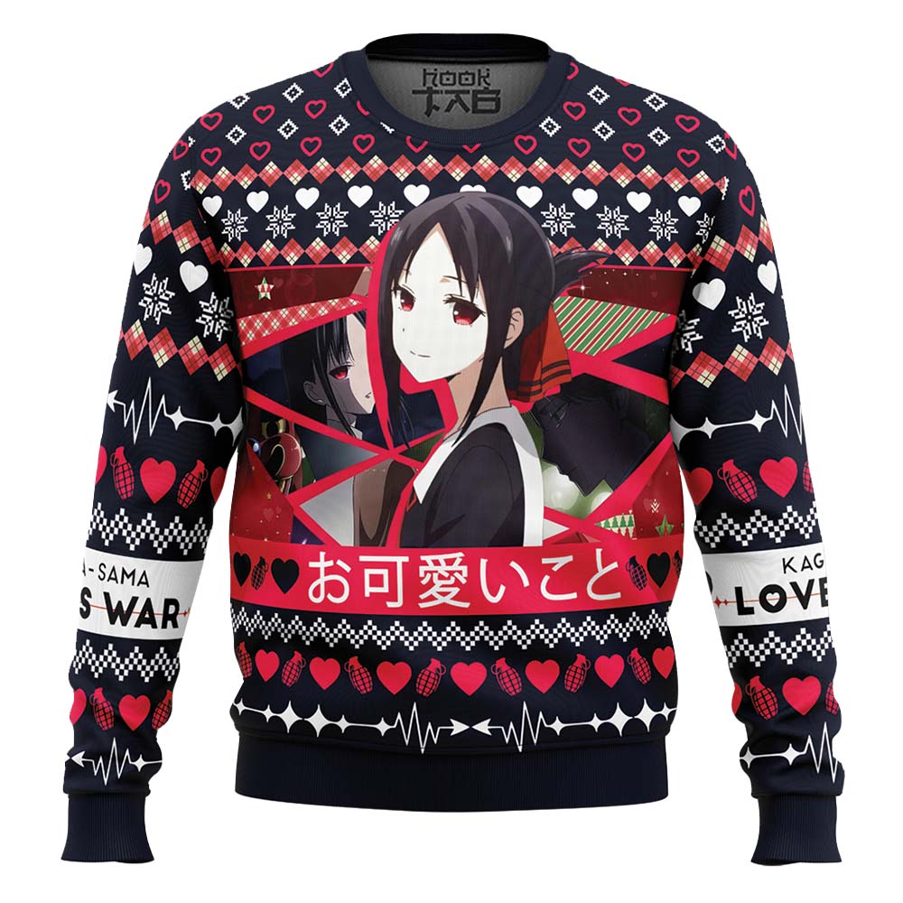 Hooktab O Kawaii Koto Kaguya-sama: Love Is War Ugly Christmas Sweater Hooktab O Kawaii Koto Kaguya-sama: Love Is War Ugly Christmas Sweater