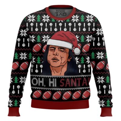 Oh, Hi Santa The Room Ugly Christmas Sweater