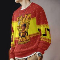 Hooktab Oh I'm Sorry Did I Break Your Concentration Pulp Fiction Ugly Christmas Sweater