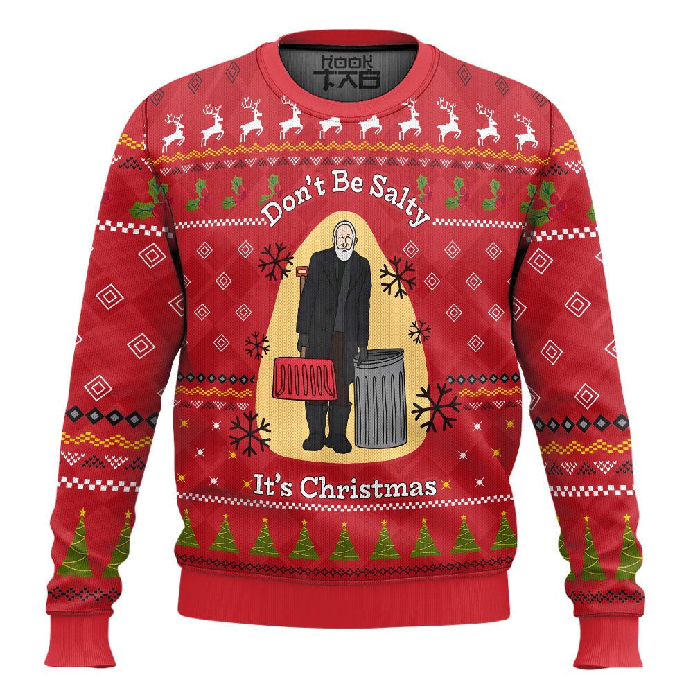 Hooktab Old Man Marley Home Alone Ugly Christmas Sweater Hooktab Old Man Marley Home Alone Ugly Christmas Sweater