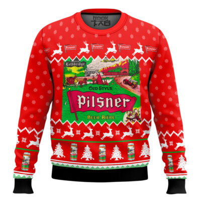 Old Style Pilsner Beer Biere Ugly Christmas Sweater