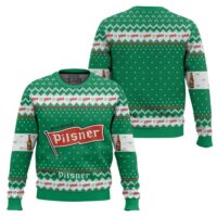 Hooktab Old Style Pilsner Ugly Christmas Sweater