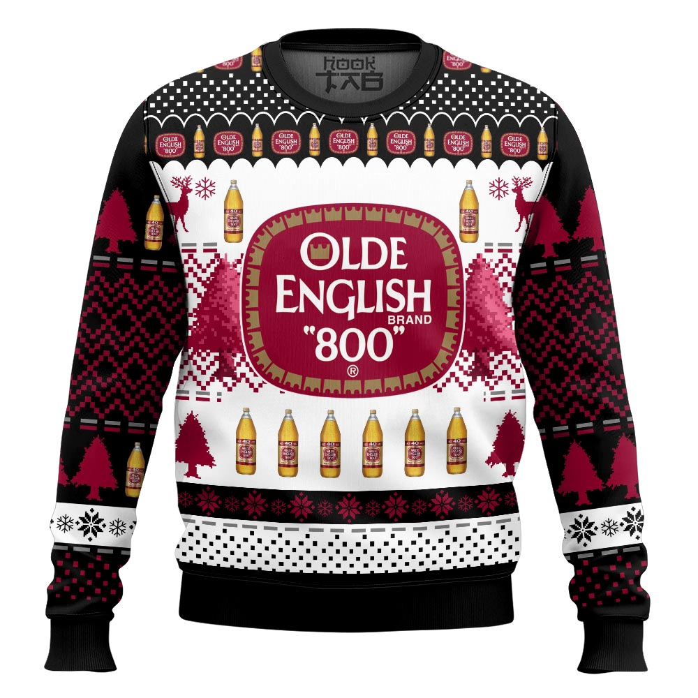 Hooktab Olde English Ugly Christmas Sweater Hooktab Olde English Ugly Christmas Sweater