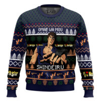 Hooktab Omae Wa Mou Shindeiru Fist Of The North Star Ugly Christmas Sweater