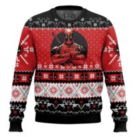 Hooktab Once Upon A Deadpool Ugly Christmas Sweater