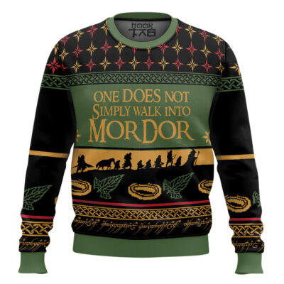 One Does Not Simply Walk Into Mordor The Lord Of The Rings Ugly Christmas Sweater