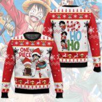 Hooktab One Piece Santa Ugly Christmas Sweater