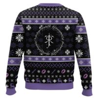 Hooktab One Ring Rune The Lord Of The Ring Ugly Christmas Sweater