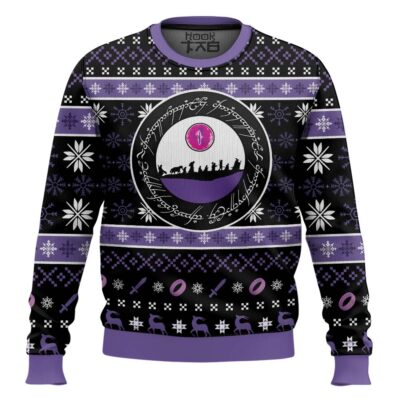 One Ring Rune The Lord Of The Ring Ugly Christmas Sweater