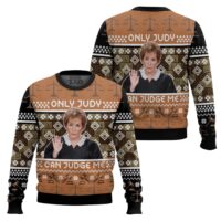 Hooktab Only Judy Can Judge Me Judge Judy Ugly Christmas Sweater