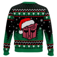 Hooktab Optimus Prime Transformers Ugly Christmas Sweater