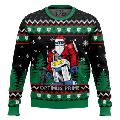 Optimus Prime Transformers Ugly Christmas Sweater
