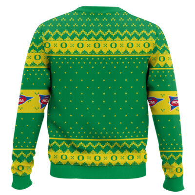 Hooktab Oregon Ducks – Custom Name And Number Ugly Christmas Sweater