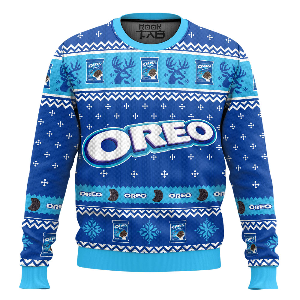Hooktab Oreo Ugly Christmas Sweater Hooktab Oreo Ugly Christmas Sweater