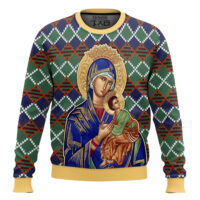Hooktab Our Lady Of Perpetual Help Ugly Christmas Sweater