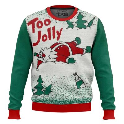 Overly Cheerful Santa Ugly Christmas Sweater
