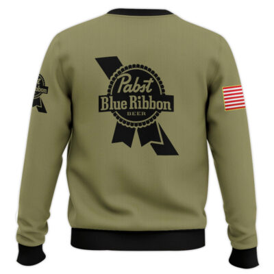 Hooktab Pabst Blue Ribbon Camo – Custom Name Ugly Christmas Sweater