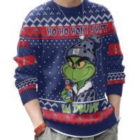 Hooktab Pabst Blue Ribbon Ho Ho Holy Sh!t I'm Drunk Ugly Christmas Sweater
