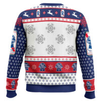 Hooktab Pabst Blue Ribbon Lager Beer Ugly Christmas Sweater