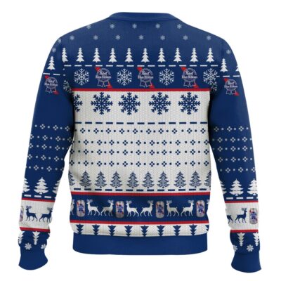 Hooktab Pabst Blue Ribbon Titties Funny – Custom Name Ugly Christmas Sweater