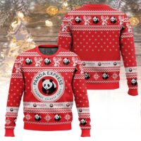 Hooktab Panda Express Gourmet Chinese Food Ugly Christmas Sweater