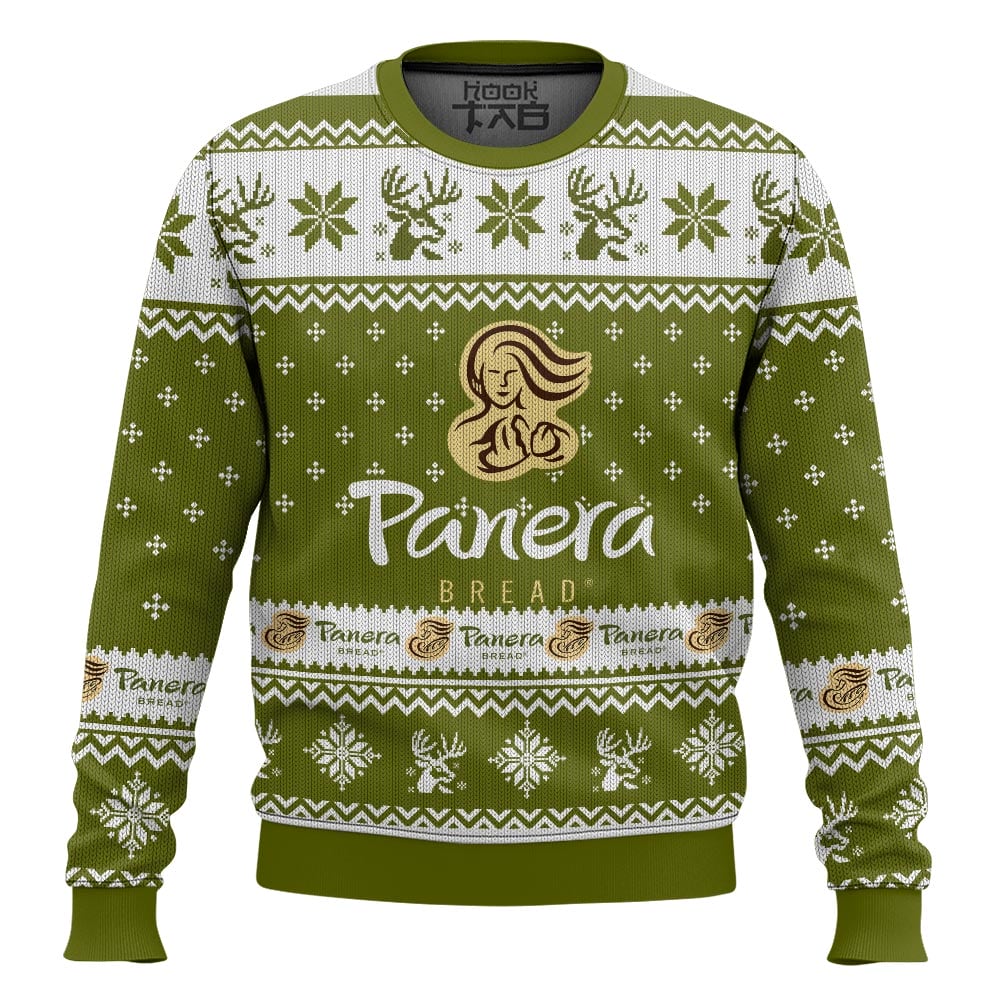 Hooktab Panera Bread Ugly Christmas Sweater Hooktab Panera Bread Ugly Christmas Sweater