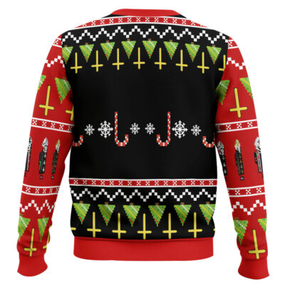 Hooktab Papa Emeritus Ghost Ugly Christmas Sweater