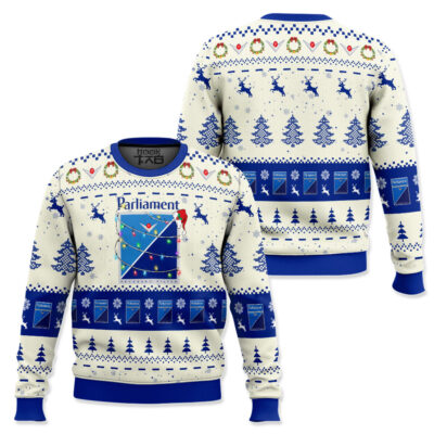 Hooktab parliament cigarettes Ugly Christmas Sweater