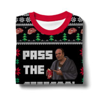 Hooktab Pass The Gabagool The Sopranos Ugly Christmas Sweater