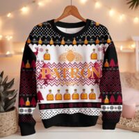 Hooktab Patron Tequila 100% Agave Ugly Christmas Sweater