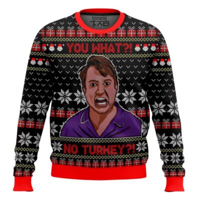 Peep Show No Turkey Meme Ugly Christmas Sweater