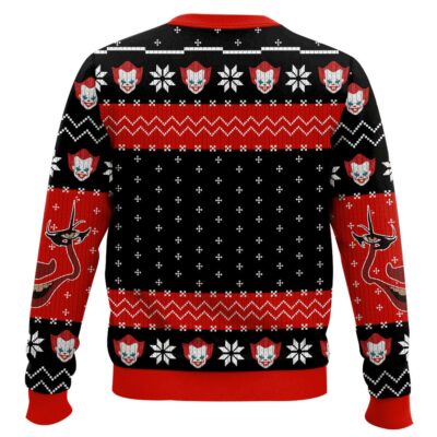 Hooktab Pennywise Red Noses Red Ties It Ugly Christmas Sweater