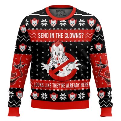 Pennywise Send In The Clowns It Ugly Christmas Sweater
