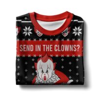 Hooktab Pennywise Send In The Clowns It Ugly Christmas Sweater