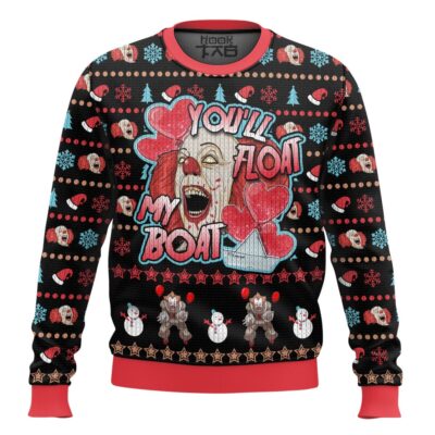 Pennywise You Float My Boat It Ugly Christmas Sweater
