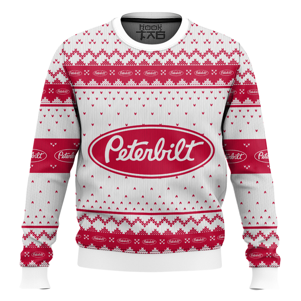 Hooktab Peterbilt Ugly Christmas Sweater Hooktab Peterbilt Ugly Christmas Sweater