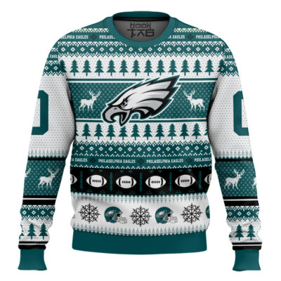 Philadelphia Eagles - Custom Name And Number Ugly Sweater