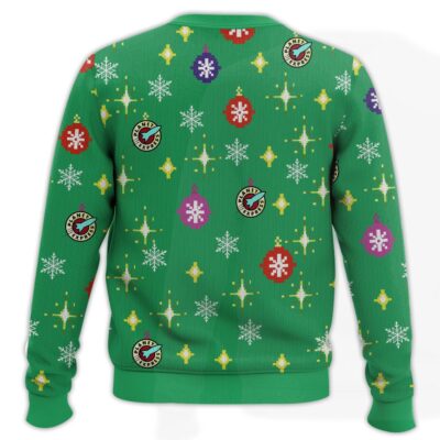 Hooktab Philip J. Fry Emerging From The Bush Futurama Ugly Christmas Sweater