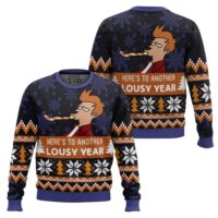 Hooktab Philip J. Fry Lousy Year Futurama Ugly Christmas Sweater