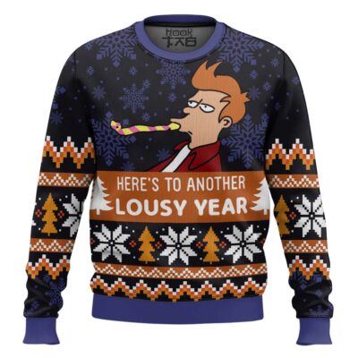 Philip J. Fry Lousy Year Futurama Ugly Christmas Sweater