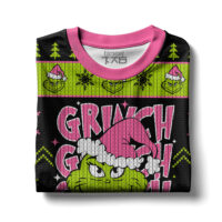 Hooktab Pimk Grinch Grinch Grinch Ugly Christmas Sweater