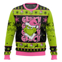 Hooktab Pimk Grinch Grinch Grinch Ugly Christmas Sweater
