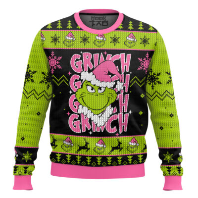 Pimk Grinch Grinch Grinch Ugly Christmas Sweater
