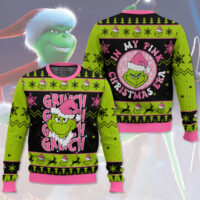 Hooktab Pimk Grinch Grinch Grinch Ugly Christmas Sweater