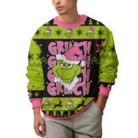 Hooktab Pimk Grinch Grinch Grinch Ugly Christmas Sweater