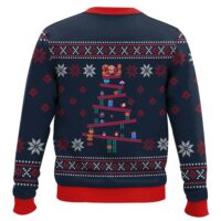 Hooktab Pine Tree Donkey Kong Ugly Christmas Sweater